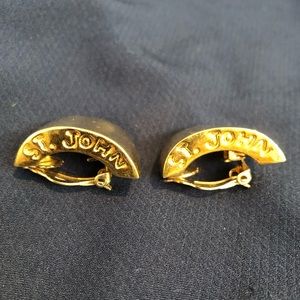 St. John clip earrings.